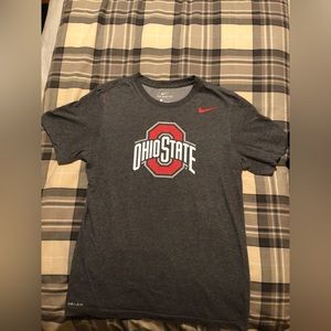 Grey Nike Dri-Fit Ohio State T Shirt